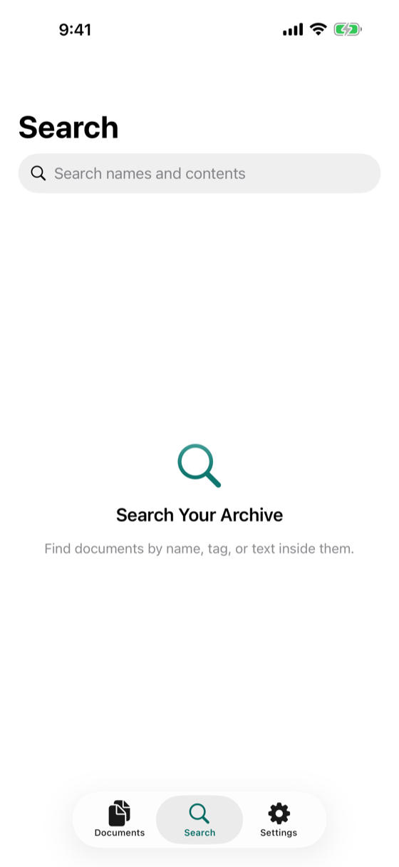 Search your archive